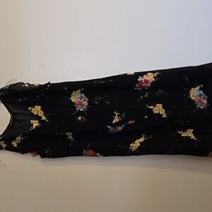 Carole Little Vintage Black Floral Dress